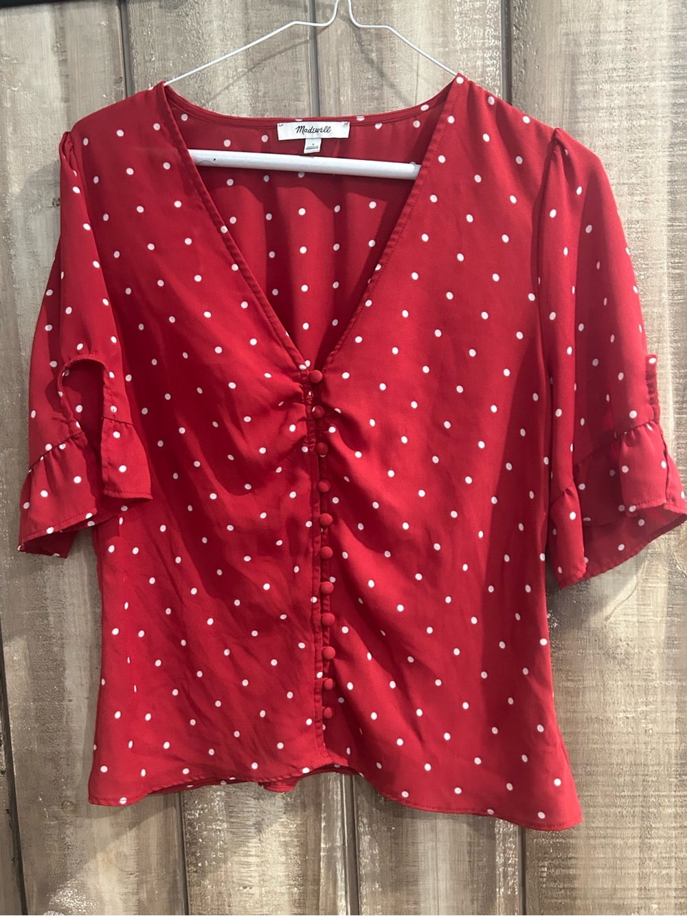 Madewell Daylight Tie-Sleeve Top in Polka
Dot, 2 - Picture 3 of 12